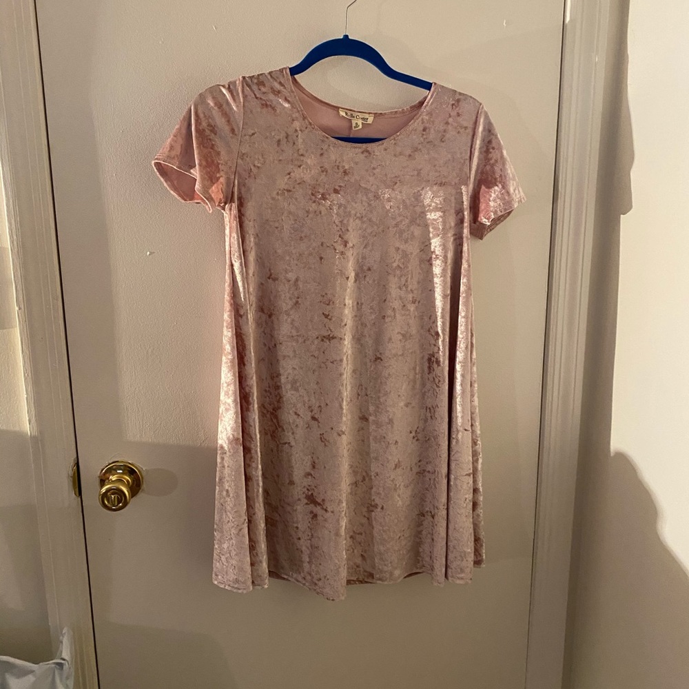 Pink Velvet Dress